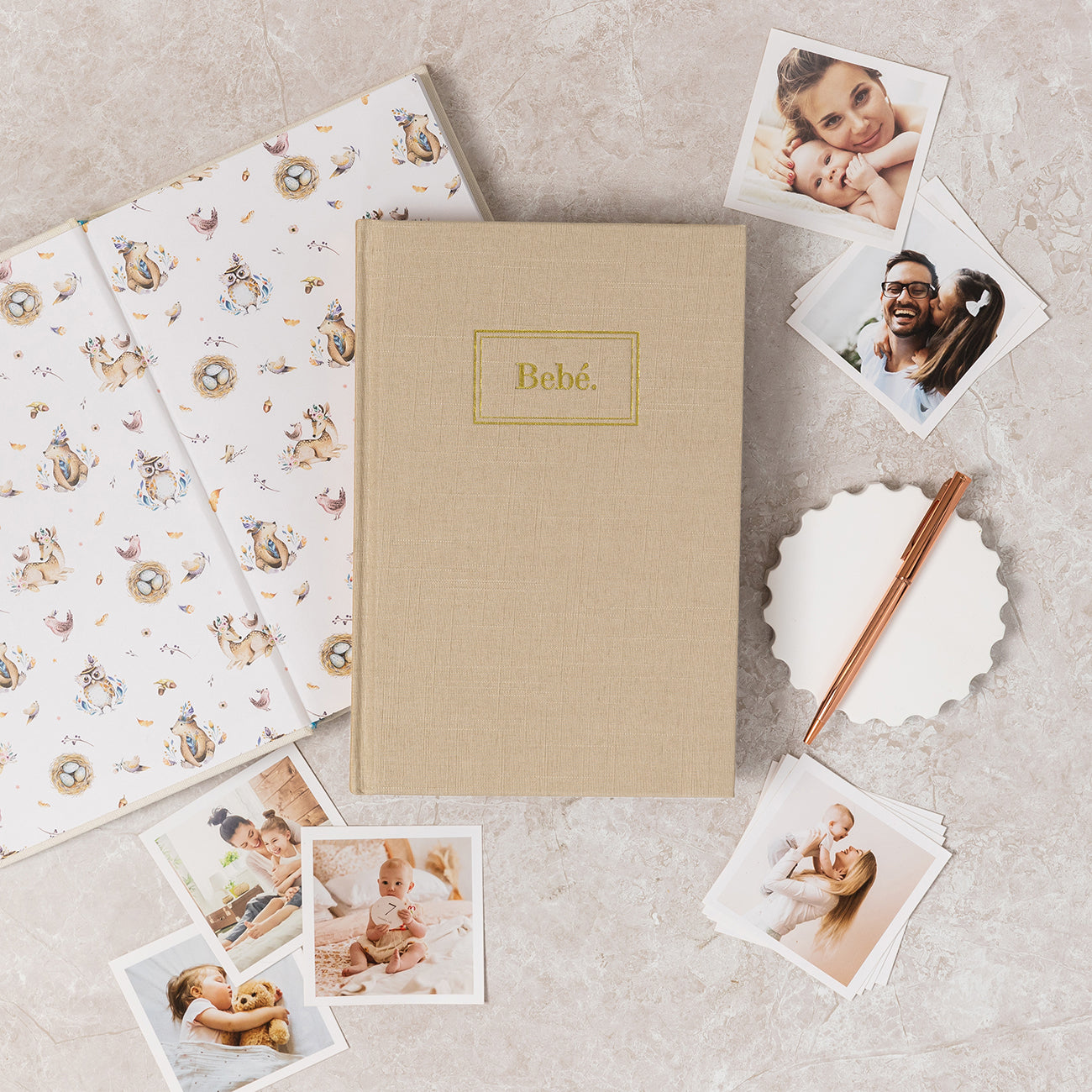 Truly Amor Bebé Baby Book Mocha