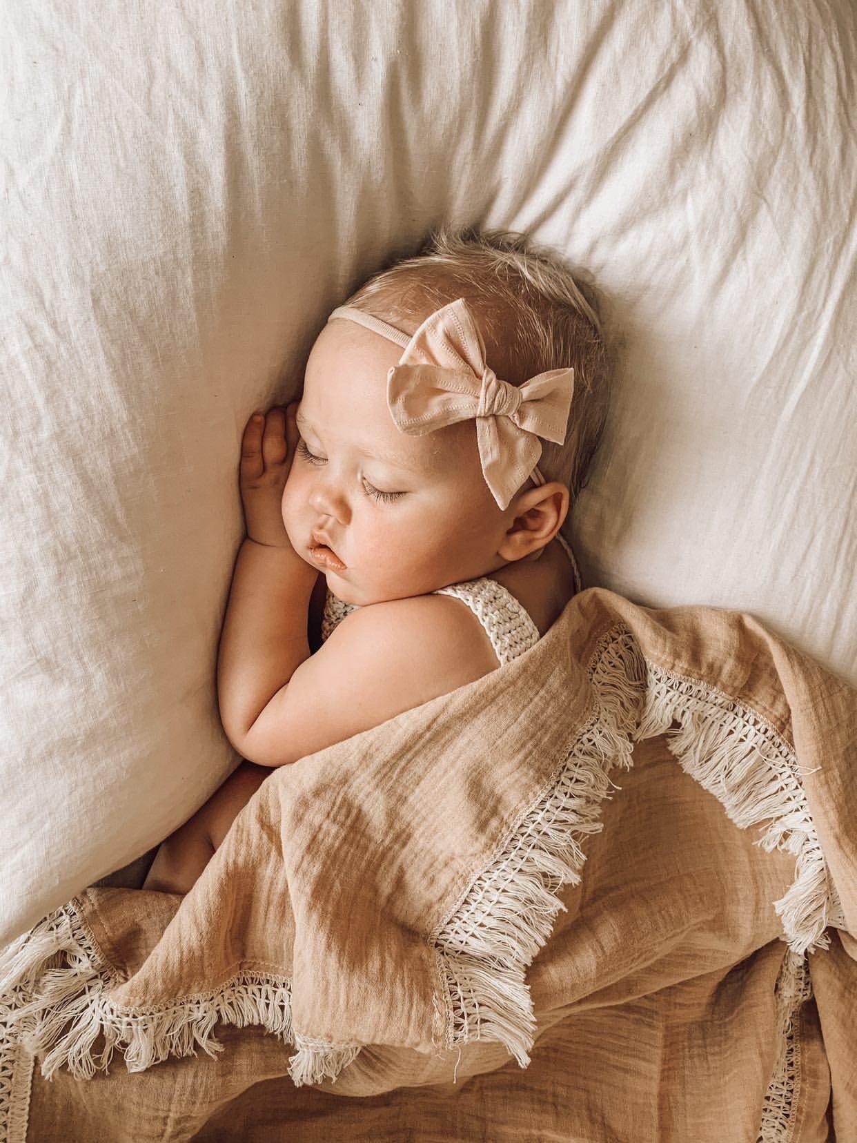 Ziggy Lou Sand Fringe Swaddle