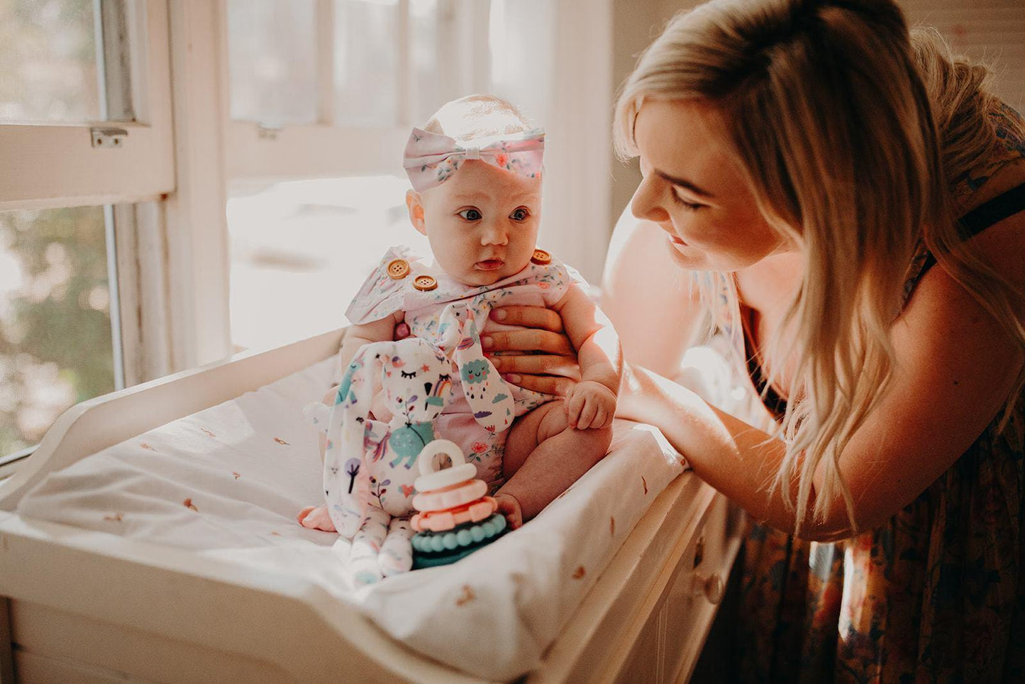 RAINBOW STACKER AND TEETHER TOY PASTEL Teether Toy Jellystone Designs