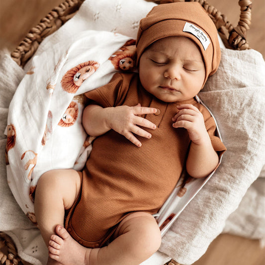 Snuggle Hunny Kids Chestnut Short Sleeve Bodysuit