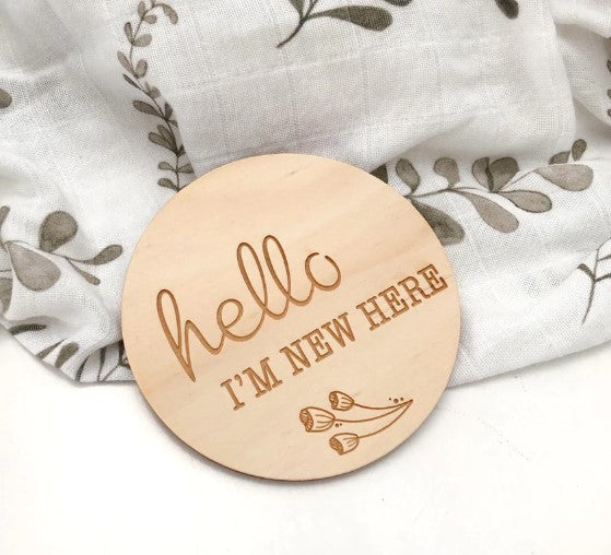 Milestone Plaque - Hello I'm New Here