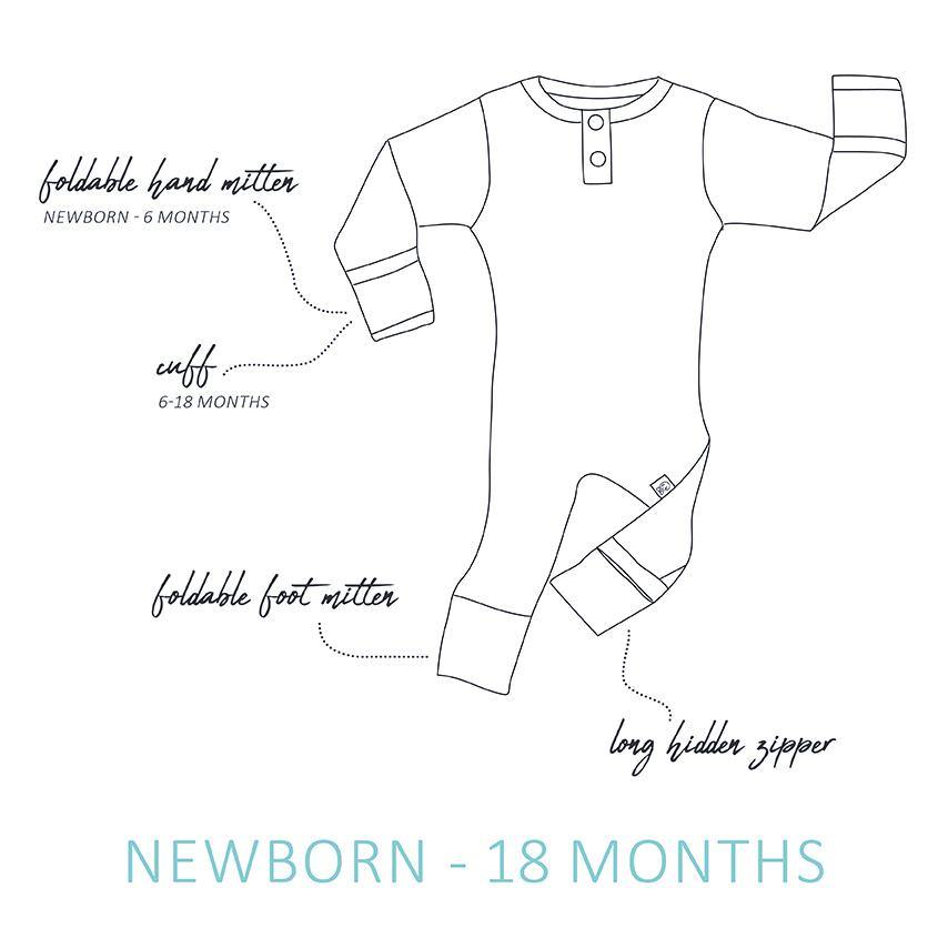 Snuggle Hunny Kids Eucalypt Growsuit size 000 growsuit Snuggle Hunny Kids 