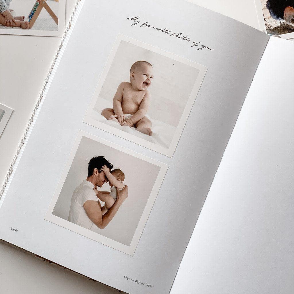 Truly Amor Bebé Baby Book Ivory baby book Truly Amor 